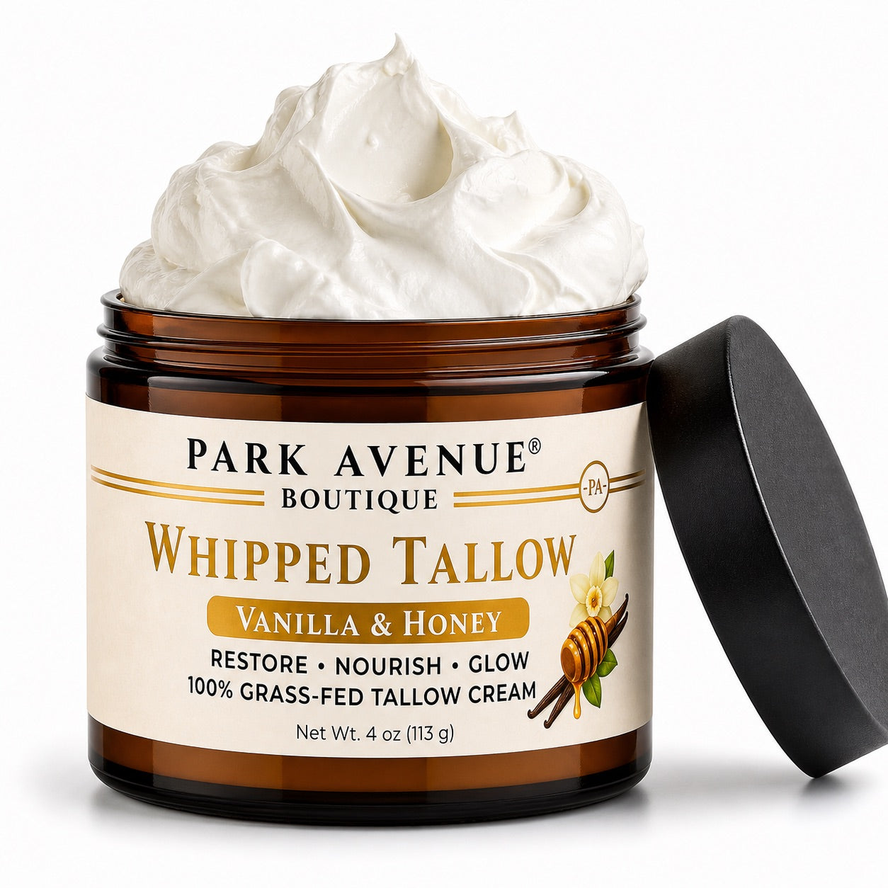 Whipped Tallow Cream - Vanilla & Honey