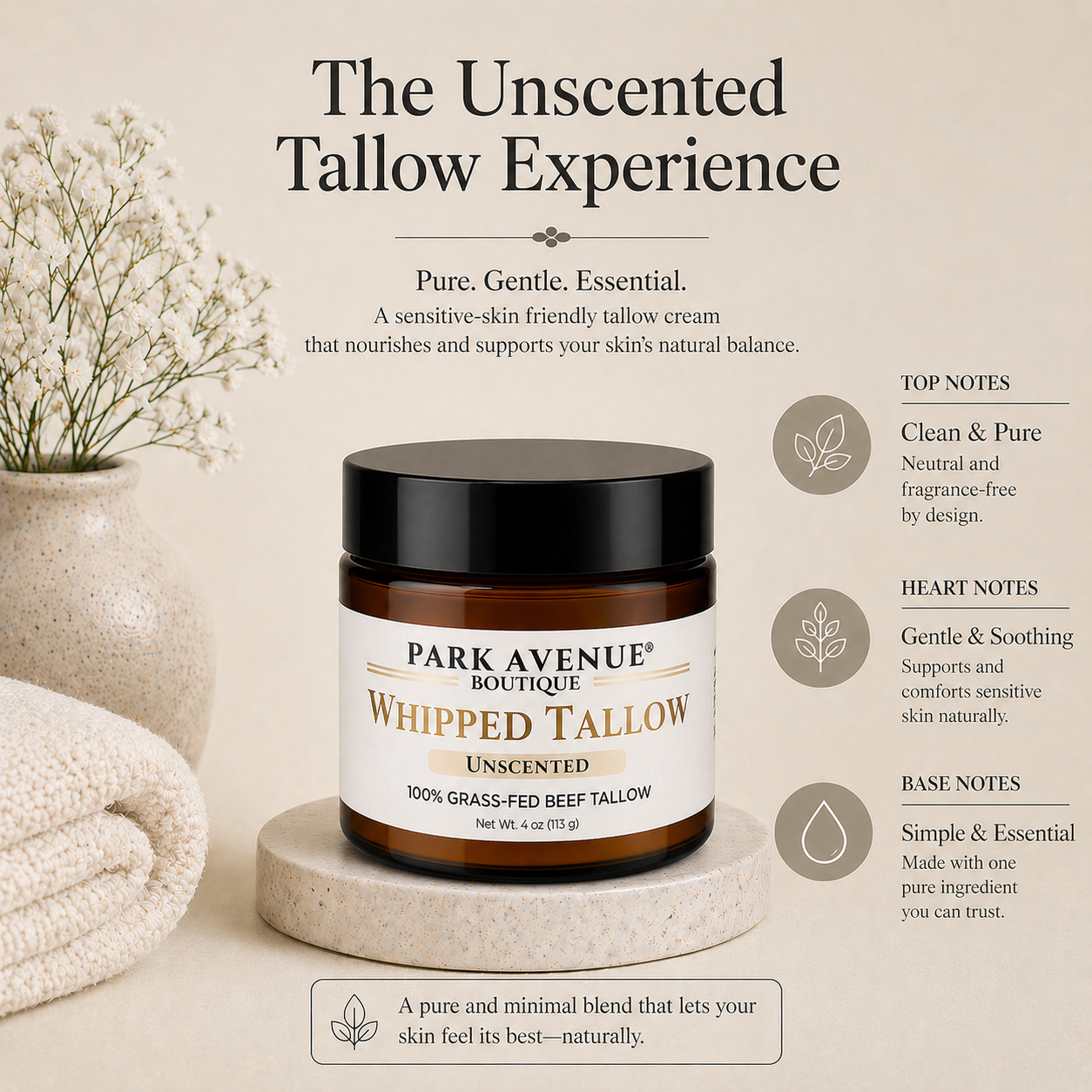 Whipped Tallow Cream - Unscented