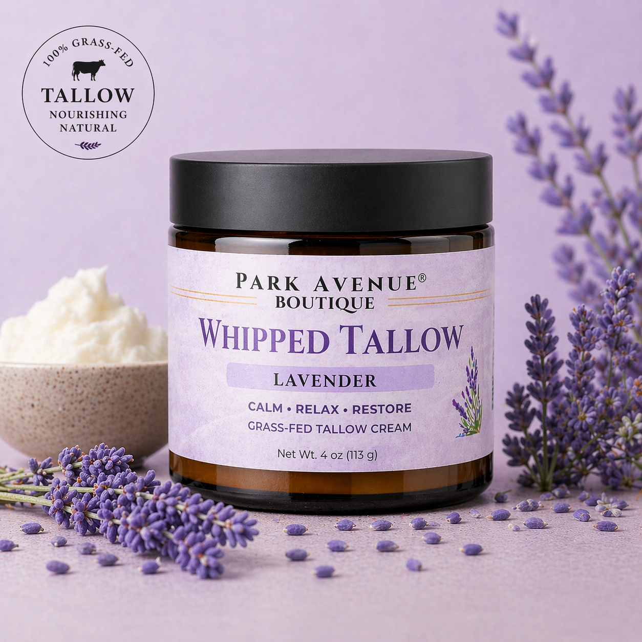 Whipped Tallow Cream - Lavender