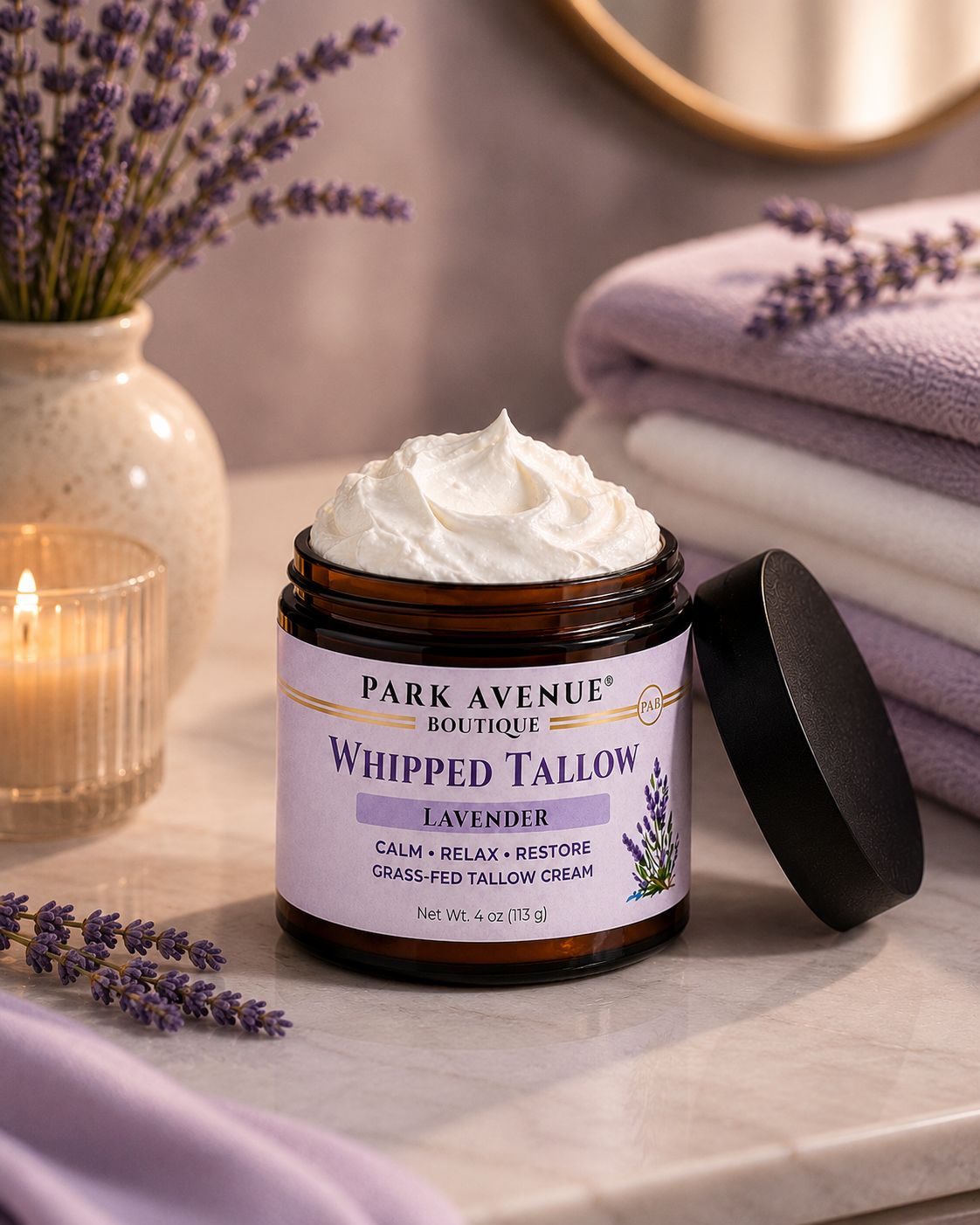 Whipped Tallow Cream - Lavender