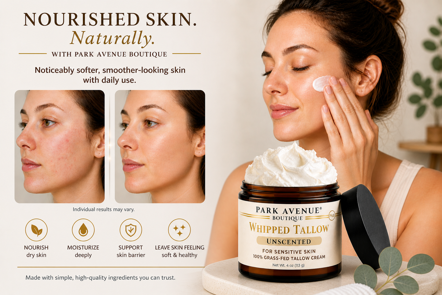 Whipped Tallow Cream - Unscented